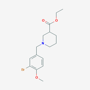 molecular formula C16H22BrNO3 B4943198 ethyl 1-(3-bromo-4-methoxybenzyl)-3-piperidinecarboxylate 