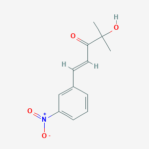 molecular formula C12H13NO4 B494320 (1E)-4-hydroxy-4-methyl-1-(3-nitrophenyl)pent-1-en-3-one 