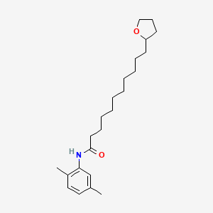 N-(2,5-dimethylphenyl)-11-(tetrahydro-2-furanyl)undecanamide