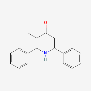 molecular formula C19H21NO B4943263 3-ethyl-2,6-diphenyl-4-piperidinone CAS No. 127895-86-7
