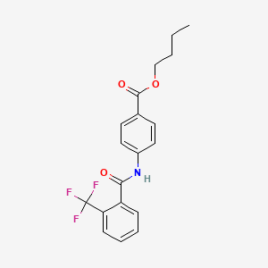 molecular formula C19H18F3NO3 B4943274 butyl 4-{[2-(trifluoromethyl)benzoyl]amino}benzoate 