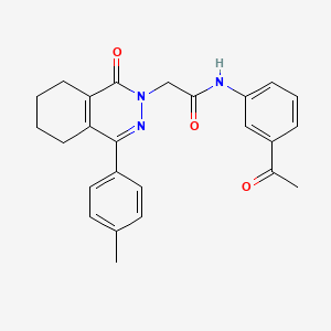 molecular formula C25H25N3O3 B4943281 N-(3-acetylphenyl)-2-[4-(4-methylphenyl)-1-oxo-5,6,7,8-tetrahydro-2(1H)-phthalazinyl]acetamide 