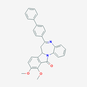 6-(biphenyl-4-yl)-10,11-dimethoxy-7,7a-dihydro-12H-isoindolo[2,1-a][1,5]benzodiazepin-12-one