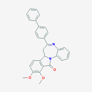 6-BIPHENYL-4-YL-10,11-DIMETHOXY-7,7A-DIHYDRO-12H-ISOINDOLO[2,1-A][1,5]BENZODIAZEPIN-12-ONE