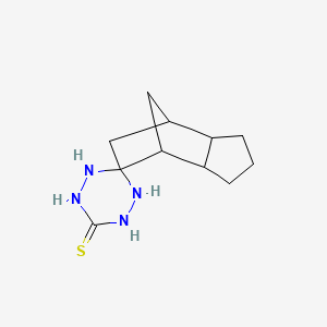 molecular formula C11H18N4S B4943312 6H-spiro[1,2,4,5-tetrazinane-3,8'-tricyclo[5.2.1.0~2,6~]decane]-6-thione 