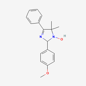 molecular formula C18H20N2O2 B4943317 2-(4-methoxyphenyl)-5,5-dimethyl-4-phenyl-2,5-dihydro-1H-imidazol-1-ol 