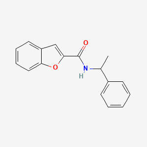 molecular formula C17H15NO2 B4943319 N-(1-phenylethyl)-1-benzofuran-2-carboxamide 