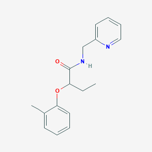 molecular formula C17H20N2O2 B4943338 2-(2-methylphenoxy)-N-(2-pyridinylmethyl)butanamide 