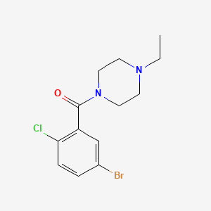 molecular formula C13H16BrClN2O B4943370 1-(5-bromo-2-chlorobenzoyl)-4-ethylpiperazine 