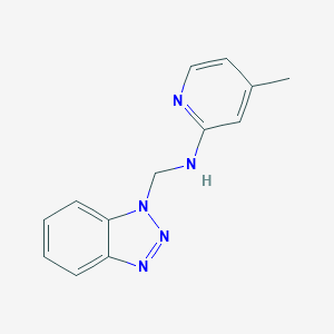 molecular formula C13H13N5 B494345 Benzotriazol-1-ylmethyl-(4-methyl-pyridin-2-yl)-amine CAS No. 111098-30-7