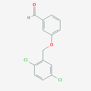 molecular formula C14H10Cl2O2 B494346 3-[(2,5-Dichlorobenzyl)oxy]benzaldehyde 