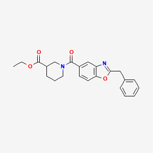 molecular formula C23H24N2O4 B4943469 ethyl 1-[(2-benzyl-1,3-benzoxazol-5-yl)carbonyl]-3-piperidinecarboxylate 