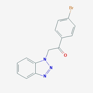 molecular formula C14H10BrN3O B494350 2-(Benzotriazol-1-yl)-1-(4-bromophenyl)ethanone CAS No. 163729-26-8