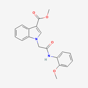 molecular formula C19H18N2O4 B4943510 methyl 1-{2-[(2-methoxyphenyl)amino]-2-oxoethyl}-1H-indole-3-carboxylate 