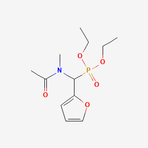 molecular formula C12H20NO5P B4943511 diethyl [[acetyl(methyl)amino](2-furyl)methyl]phosphonate 