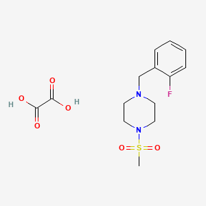 molecular formula C14H19FN2O6S B4943590 1-(2-fluorobenzyl)-4-(methylsulfonyl)piperazine oxalate 