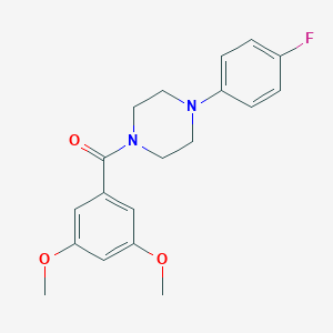 molecular formula C19H21FN2O3 B494362 (3,5-Dimethoxy-phenyl)-[4-(4-fluoro-phenyl)-piperazin-1-yl]-methanone 