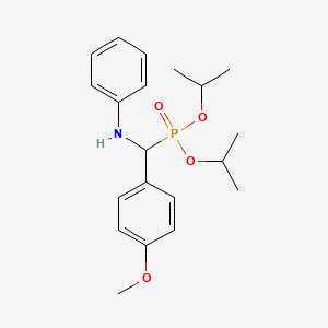 molecular formula C20H28NO4P B4943665 diisopropyl [anilino(4-methoxyphenyl)methyl]phosphonate CAS No. 5308-60-1