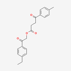 molecular formula C21H22O4 B4943685 2-(4-ethylphenyl)-2-oxoethyl 4-(4-methylphenyl)-4-oxobutanoate 