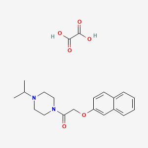 molecular formula C21H26N2O6 B4943707 1-isopropyl-4-[(2-naphthyloxy)acetyl]piperazine oxalate 