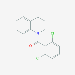molecular formula C16H13Cl2NO B494371 1-(2,6-Dichlorobenzoyl)-1,2,3,4-tetrahydroquinoline CAS No. 343373-48-8