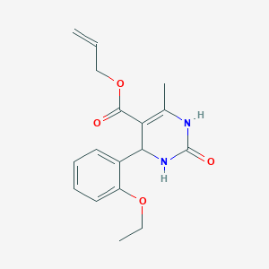 molecular formula C17H20N2O4 B4943715 allyl 4-(2-ethoxyphenyl)-6-methyl-2-oxo-1,2,3,4-tetrahydro-5-pyrimidinecarboxylate 