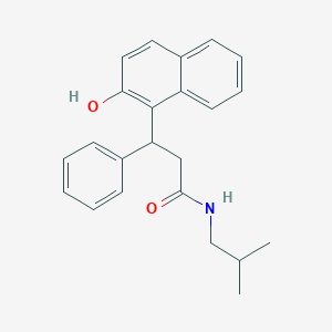 molecular formula C23H25NO2 B4943747 3-(2-hydroxy-1-naphthyl)-N-isobutyl-3-phenylpropanamide 