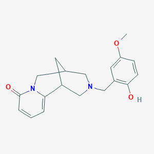 molecular formula C19H22N2O3 B4943771 11-(2-hydroxy-5-methoxybenzyl)-7,11-diazatricyclo[7.3.1.0~2,7~]trideca-2,4-dien-6-one 