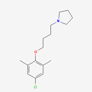 molecular formula C16H24ClNO B4943799 1-[4-(4-chloro-2,6-dimethylphenoxy)butyl]pyrrolidine 