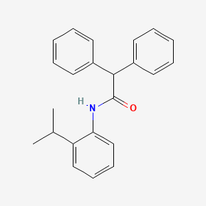 molecular formula C23H23NO B4943824 N-(2-isopropylphenyl)-2,2-diphenylacetamide 