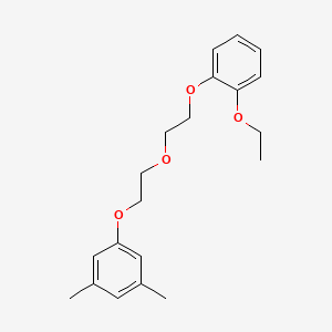 molecular formula C20H26O4 B4943828 1-{2-[2-(2-ethoxyphenoxy)ethoxy]ethoxy}-3,5-dimethylbenzene 