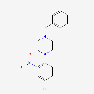 molecular formula C17H18ClN3O2 B4943850 1-benzyl-4-(4-chloro-2-nitrophenyl)piperazine 