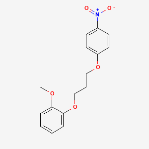 molecular formula C16H17NO5 B4943893 1-methoxy-2-[3-(4-nitrophenoxy)propoxy]benzene 