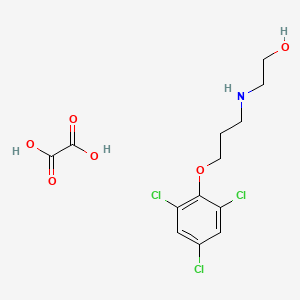 molecular formula C13H16Cl3NO6 B4943912 2-{[3-(2,4,6-trichlorophenoxy)propyl]amino}ethanol ethanedioate (salt) 
