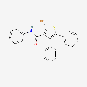 molecular formula C23H16BrNOS B4943957 2-bromo-N,4,5-triphenyl-3-thiophenecarboxamide 