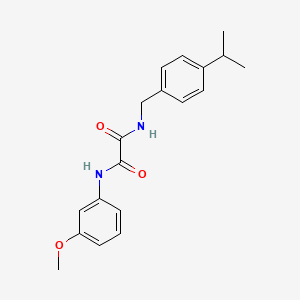 molecular formula C19H22N2O3 B4943964 N-(4-isopropylbenzyl)-N'-(3-methoxyphenyl)ethanediamide 