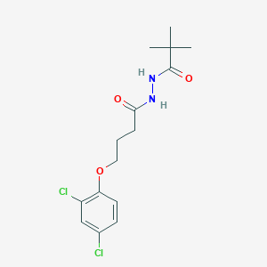 molecular formula C15H20Cl2N2O3 B4943967 4-(2,4-dichlorophenoxy)-N'-(2,2-dimethylpropanoyl)butanohydrazide 