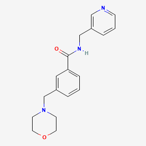 3-(4-morpholinylmethyl)-N-(3-pyridinylmethyl)benzamide