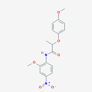 molecular formula C17H18N2O6 B4943999 N-(2-methoxy-4-nitrophenyl)-2-(4-methoxyphenoxy)propanamide 
