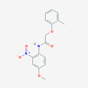 molecular formula C16H16N2O5 B4944025 N-(4-methoxy-2-nitrophenyl)-2-(2-methylphenoxy)acetamide 
