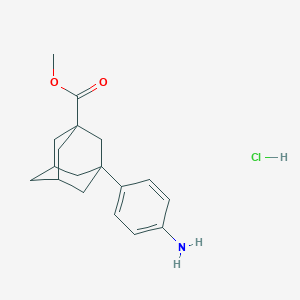 molecular formula C18H24ClNO2 B4944046 methyl 3-(4-aminophenyl)-1-adamantanecarboxylate hydrochloride 