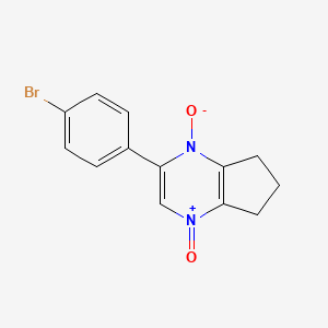 molecular formula C13H11BrN2O2 B4944064 2-(4-bromophenyl)-6,7-dihydro-5H-cyclopenta[b]pyrazine 1,4-dioxide CAS No. 6140-52-9