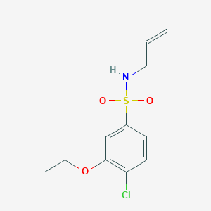 molecular formula C11H14ClNO3S B4944083 N-allyl-4-chloro-3-ethoxybenzenesulfonamide 