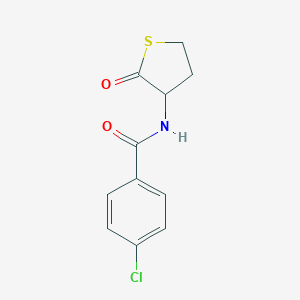 molecular formula C11H10ClNO2S B494409 4-氯-N-(2-氧代噻唑烷-3-基)苯甲酰胺 CAS No. 321521-90-8