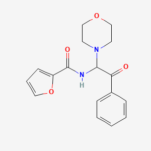 molecular formula C17H18N2O4 B4944098 N-[1-(4-morpholinyl)-2-oxo-2-phenylethyl]-2-furamide 