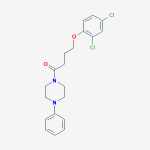 molecular formula C20H22Cl2N2O2 B494412 4-(2,4-Dichlorophenoxy)-1-(4-phenylpiperazin-1-yl)butan-1-one 