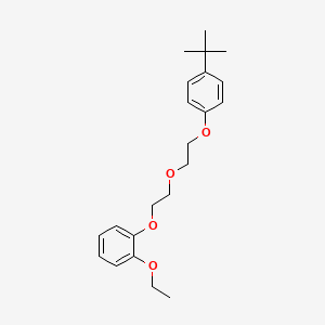 molecular formula C22H30O4 B4944127 1-{2-[2-(4-tert-butylphenoxy)ethoxy]ethoxy}-2-ethoxybenzene 