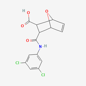 molecular formula C14H11Cl2NO4 B4944137 3-{[(3,5-dichlorophenyl)amino]carbonyl}-7-oxabicyclo[2.2.1]hept-5-ene-2-carboxylic acid 