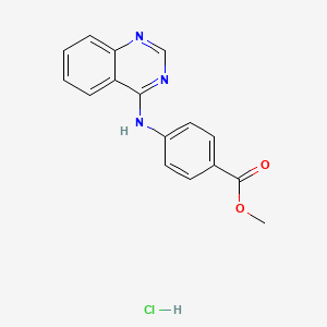 molecular formula C16H14ClN3O2 B4944142 methyl 4-(4-quinazolinylamino)benzoate hydrochloride 
