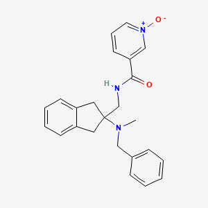 molecular formula C24H25N3O2 B4944161 N-({2-[benzyl(methyl)amino]-2,3-dihydro-1H-inden-2-yl}methyl)nicotinamide 1-oxide 